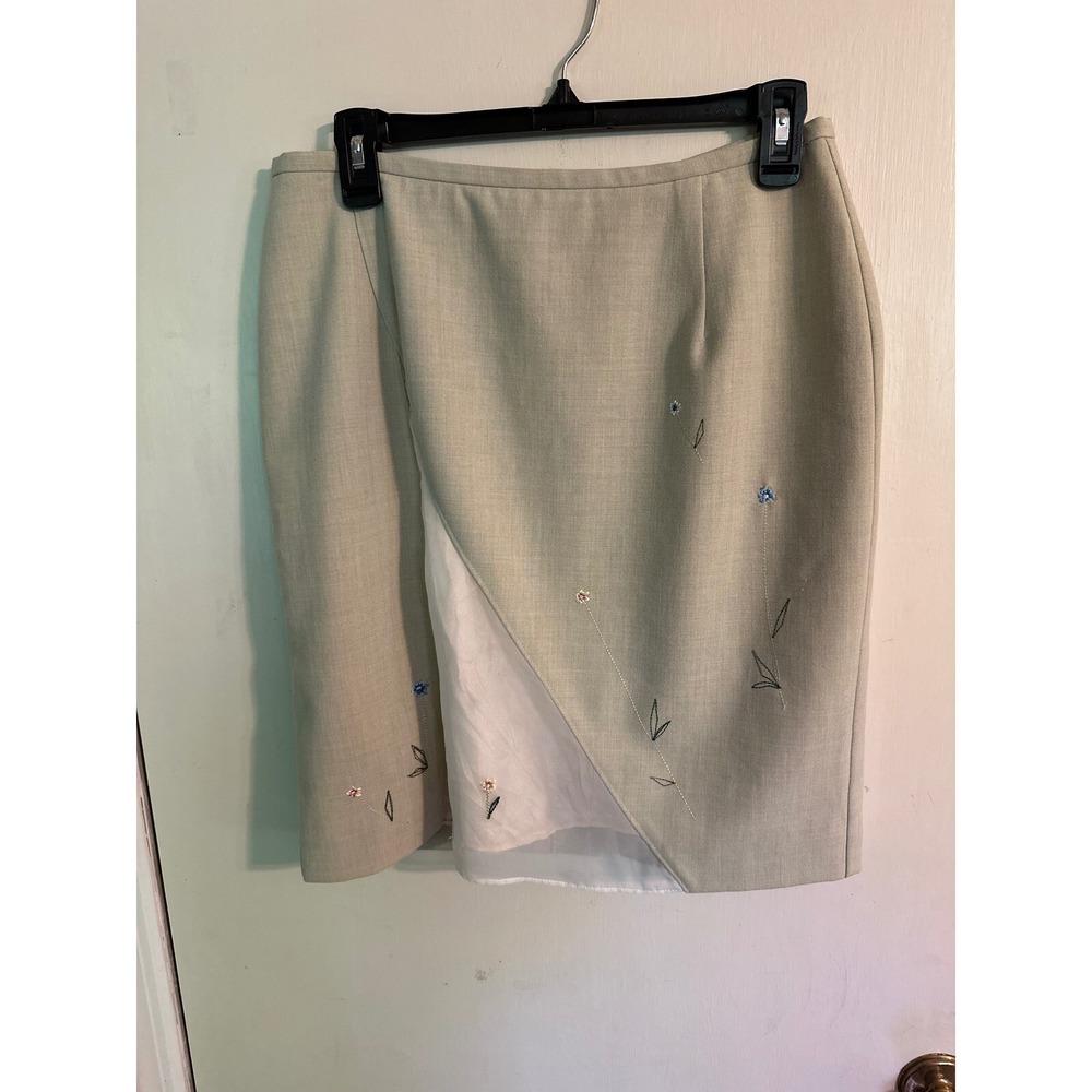 Tristan &‎ Iseut Skirt Embroidered Floral Lined Woma's Size 10